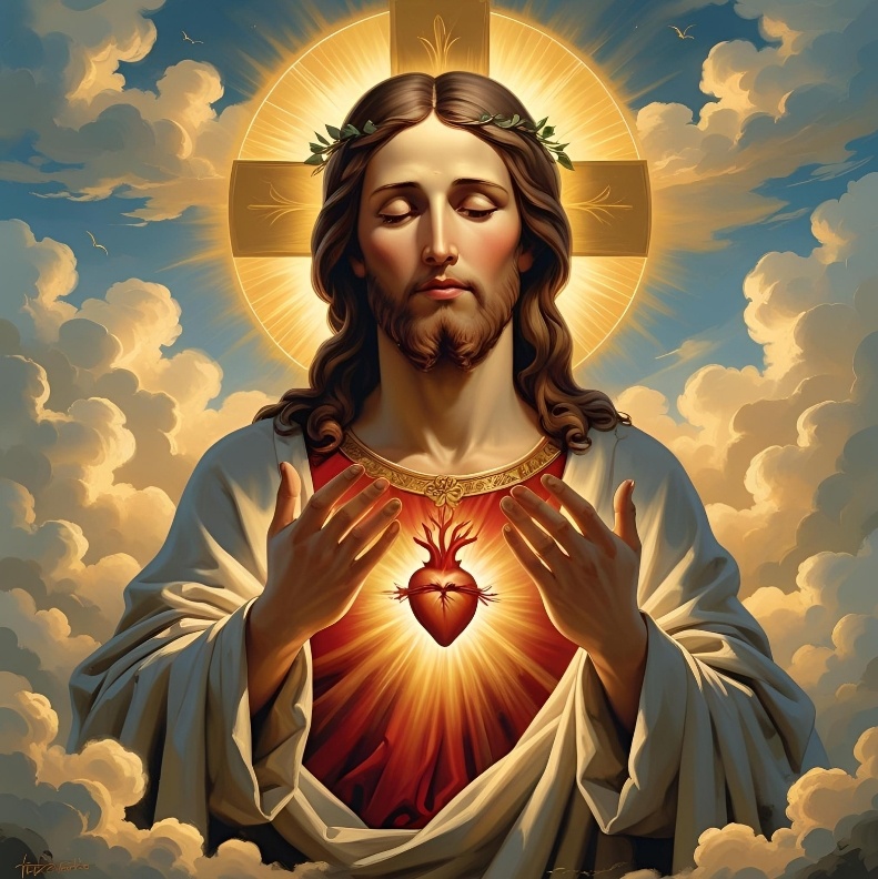 Sacro Cuore di Gesu Cristo Canva generated credit by AZM