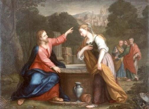 Franceschini Giacomo Gesù e la Samaritana al pozzo